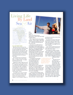 Article Title: Living Life By Land, Sea & Air, Destinations, Winter 2002